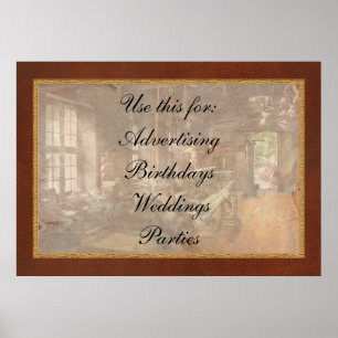 Dreher - Drehmaschine - Eine lange Drehmaschine Poster