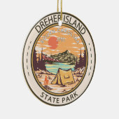 Dreher Island Staat Park South Carolina Abzeichen Keramik Ornament (Rechts)