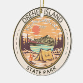 Dreher Island Staat Park South Carolina Abzeichen Keramik Ornament (Links)