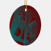 Drehgeometrie Keramik Ornament (Rechts)