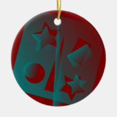 Drehgeometrie Keramik Ornament (Vorne)