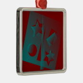Drehgeometrie Ornament Aus Metall (Rechts)