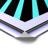 Drehgestänge auf Rädern optische Illusion Poster (Ecke)