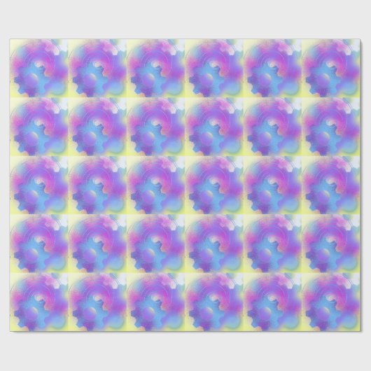 Drehgetriebe Abstrakt Geschenkpapier (Flach)