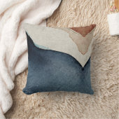 Drehkissen - Abstraktes blaubraunes Muster Kissen (Decke)