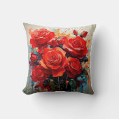 Drehkissen - Die Rote Rosen-Artwork Kissen (Vorderseite)