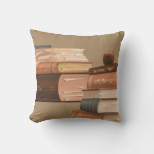 Drehkissen mit dem Design des Stacks von Büchern Kissen