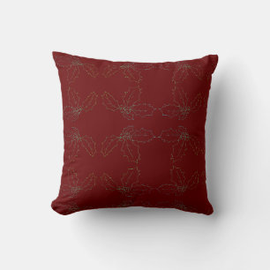 Drehkissenplatte Holly Sketch-Allover drucken rote Kissen