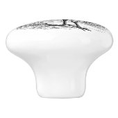 Drehknopf für Vintage Wohngestaltung Keramikknauf (Seitenansicht)