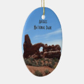 Drehkopf-Bogen wölbt Nationalpark Keramik Ornament (Rechts)