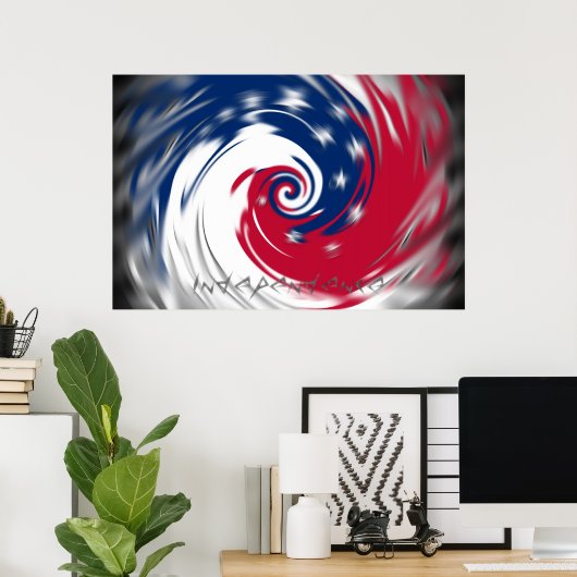 Drehkreis des Posters der Unabhängigkeit Poster (Heimbüro)