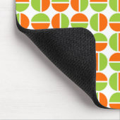 Drehkreise - grün und orange mousepad (Ecke)