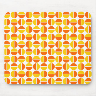 Drehkreise - orange und orange mousepad