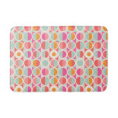 Drehkreuz-Muster in heiß rosa Retro Badematte (Vorderseite)