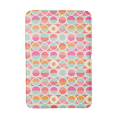 Drehkreuz-Muster in heiß rosa Retro Badematte (Vorderseite Vertikal)