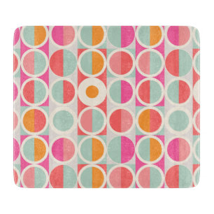 Drehkreuz-Muster in heiß rosa Retro Schneidebrett