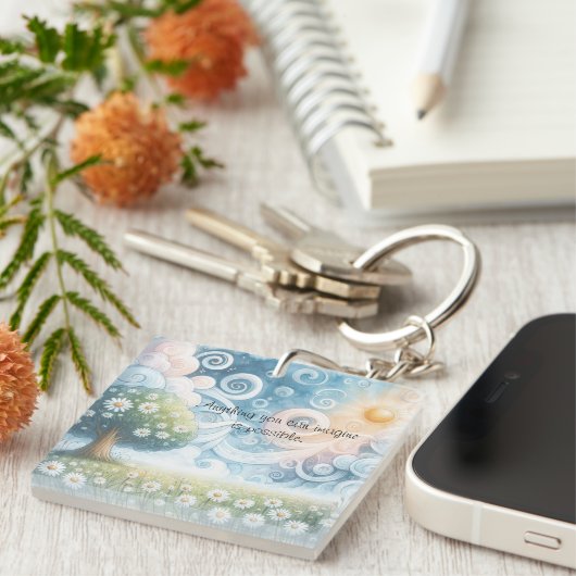 Drehkreuz/Tageszeitung Schlüsselanhänger (Vorderseite rechts)