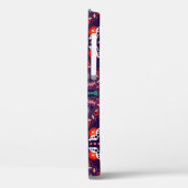 Drehpunkte für Arc Wheels: mehrfarbiges Muster Case-Mate iPhone Hülle (Rückseite / Links)