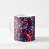 Drehpunkte für Arc Wheels: mehrfarbiges Muster Kaffeetasse (Vorderseite Links)