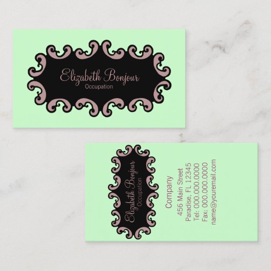 Drehrahmen ~ Visitenkarte (Vorne/Hinten)