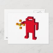Drehroboter Postkarte (Vorne/Hinten)