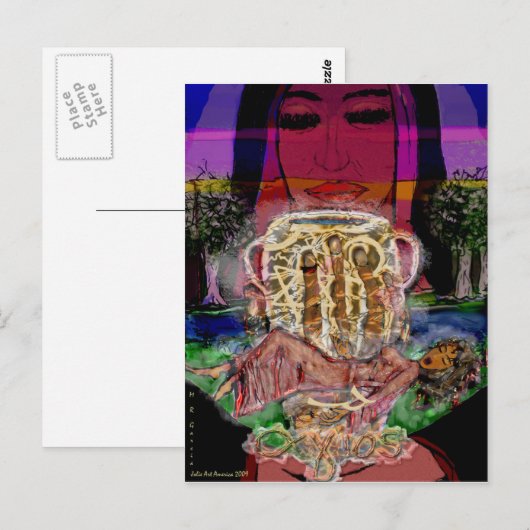 Drehscheibe Postkarte (Vorne/Hinten)