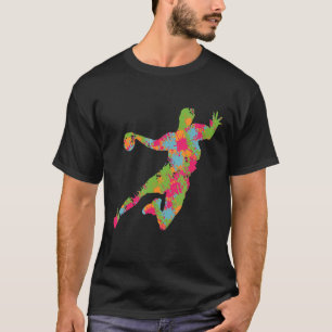 Drehschieber für Handball-Handball-Players T-Shirt
