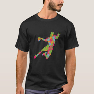 Drehschieber für Handball-Handball-Players T-Shirt