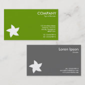 Drehsternsymbol - Grün 669900 Visitenkarte (Vorne/Hinten)