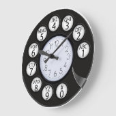 Drehtannentuhr Große Wanduhr (Winkel)