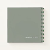 Drehte Skriptsprache Oh Baby Shower Gästebuch Notizblock (Rückseite)