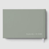 Drehte Skriptsprache Oh Boy Baby Shower Gästebuch (Rückseite)