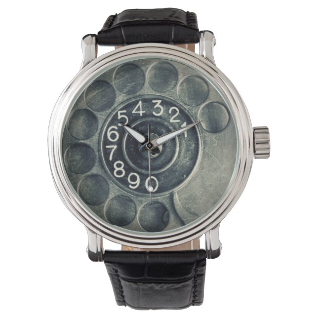 Drehtelefon Armbanduhr (Vorderseite)