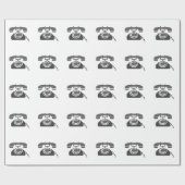 Drehtelefon Geschenkpapier (Flach)