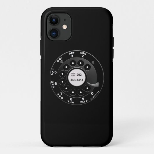 Drehtelefon-Skala Case-Mate iPhone Hülle (Rückseite)