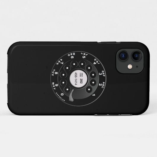 Drehtelefon-Skala Case-Mate iPhone Hülle (Rückseite (Horizontal))