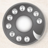 Drehtelefon-Skala Getränkeuntersetzer (Vorne)