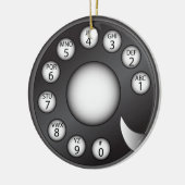 Drehtelefon-Skala Keramik Ornament (Links)