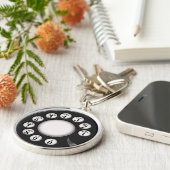 Drehtelefon-Skala Schlüsselanhänger (Seite)