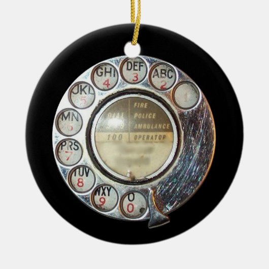 DREHtelefon-SKALA-Verzierung Keramik Ornament (Vorne)