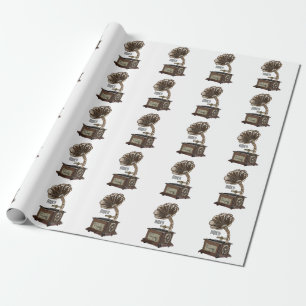 Drehteller-Cartoon-Illustration Geschenkpapier