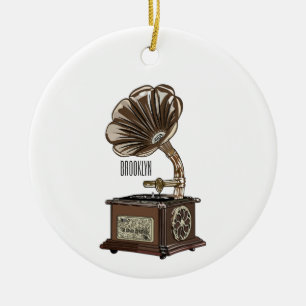 Drehteller-Cartoon-Illustration Keramik Ornament