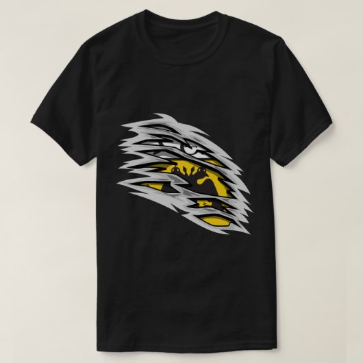 Drehtes und belastetes AEK-Muster T-Shirt (Design vorne)