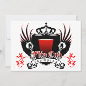 drehtest-Cup-Meister Royal-Wappen Einladung (Vorderseite)