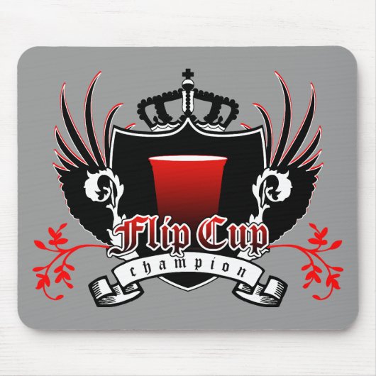 drehtest-Cup-Meister Royal-Wappen Mousepad (Vorne)