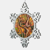 Drehung 02 schneeflocken Zinn-Ornament (Rechts)