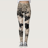 Drehung Cowhide Design Leggings (Vorderseite)