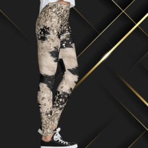 Drehung Cowhide Design Leggings