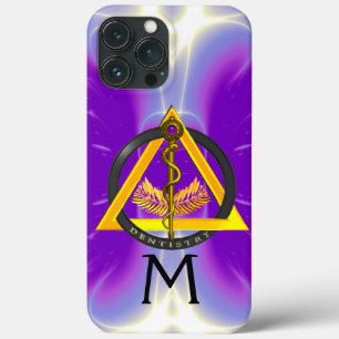DREHUNG DES ASCLEPIUS-DENTISTRUMENTMONOGRAMM,Lila Case-Mate iPhone Hülle