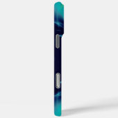 DREHUNG DES ASCLEPIUS-DENTISTRY-MONOGRAMM, blau Case-Mate iPhone Hülle (Rückseite / Rechts)